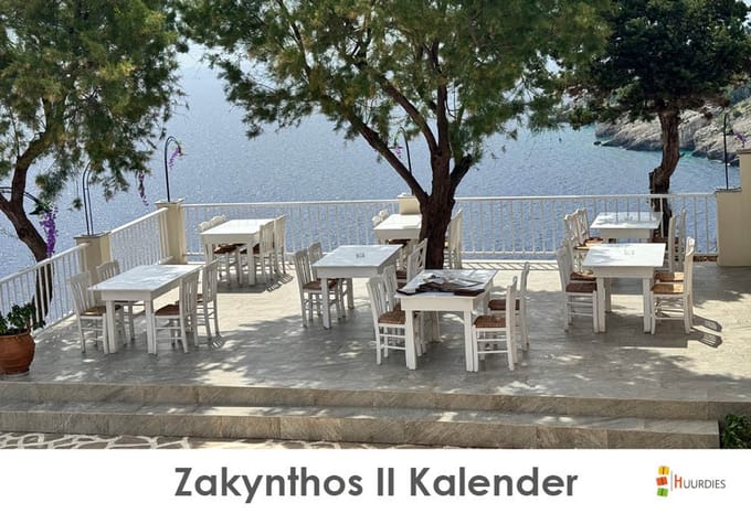 Huurdies - verjaardagskalender - Zakynthos II - 35x24 cm