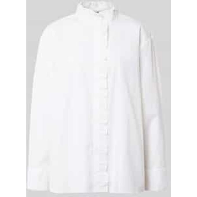 Relaxed fit overhemdblouse van puur katoen