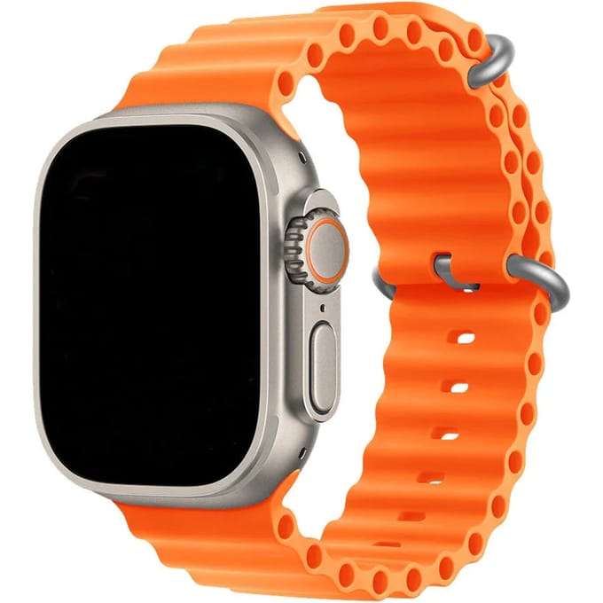 2+1 | Apple Watch Bandje Ocean - Siliconen - Oranje