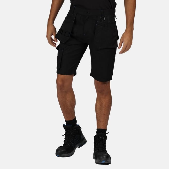 Regatta Heren Tactical Incursion Cargo Shorts (Zwart)