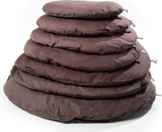 51 - Rattan - Cushion Basket - Cotton - Brown - 70cm