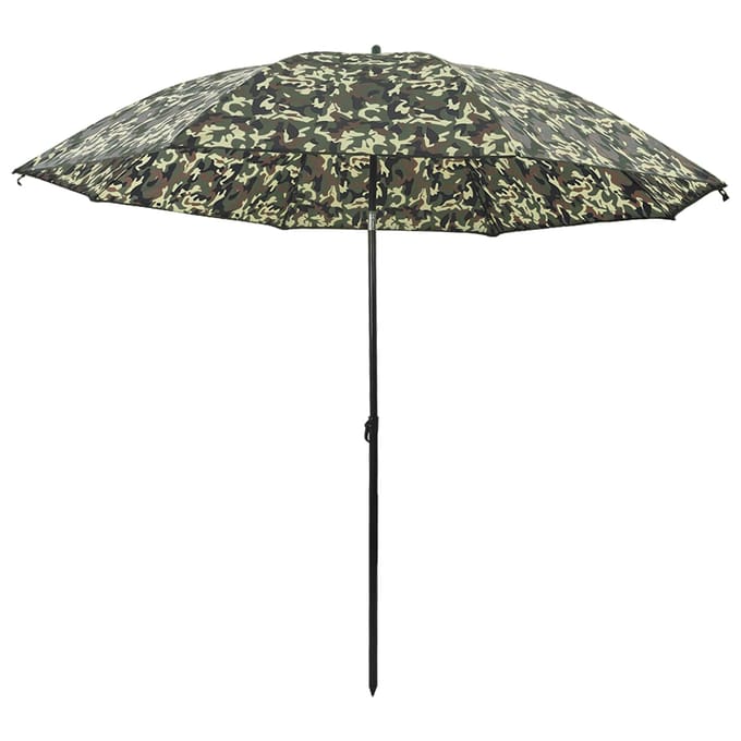 vidaXL - Vissersumbrella - 218 - x - 185 - cm - Oxford - Polyester - Camouflage