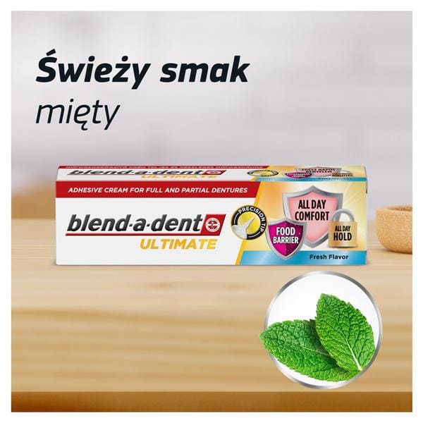 Blend-A-Dent Colle pour Prothèses Dentaires Saveur Fraîcheur Ultime 40G