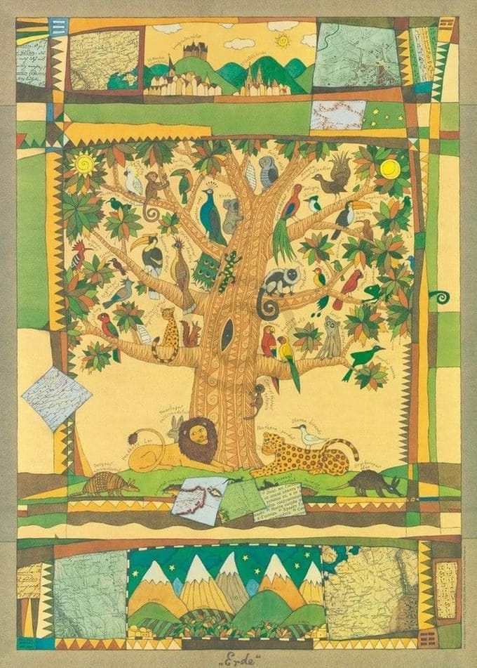 Kunstdruk Vitali P, Konstantinov - Erde 48x67cm