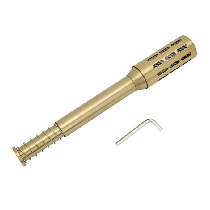 Bâtonnet de Moxibustion en Cuivre Portatif Multifonctionnel Bâtonnet de Moxa Massant en Cuivre pour Salon de Beauté beige