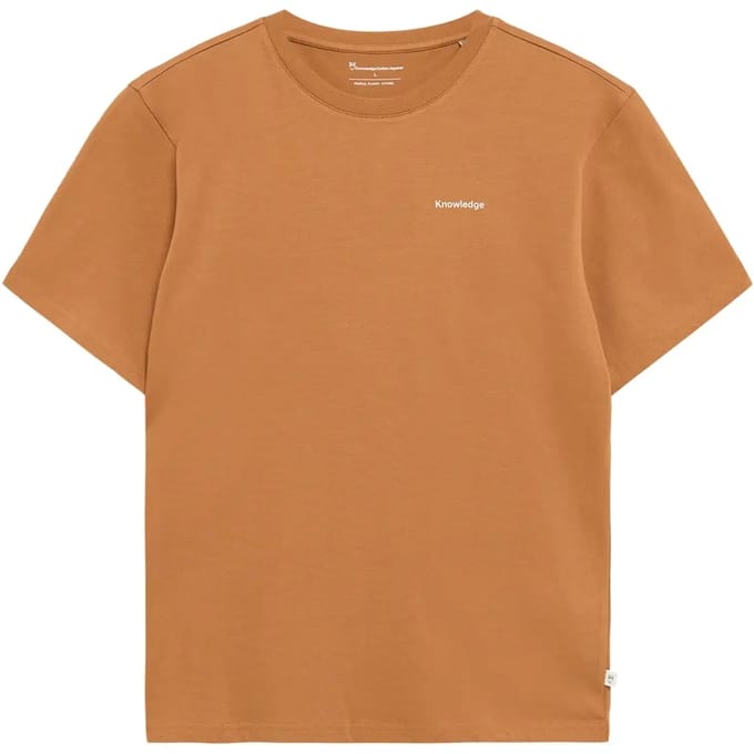 T-shirt met print op de rug biologisch katoen KnowledgeCotton Apparel