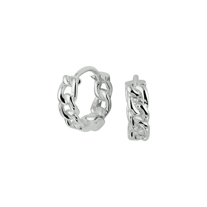 Zilver Gerhodineerd Klapoorringen 1332676