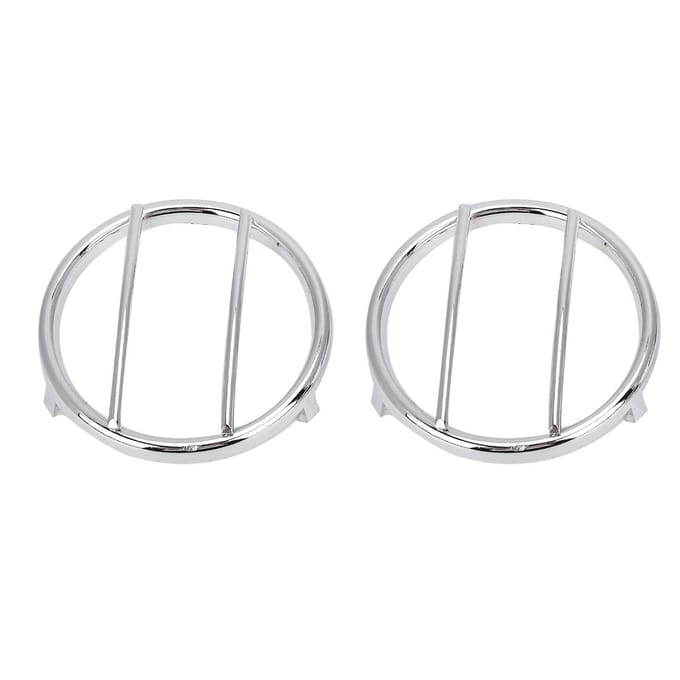 2 pièces Protecteurs de clignotant de véhicule Convient pour Jeep Wrangler 2007 2017Argent white
