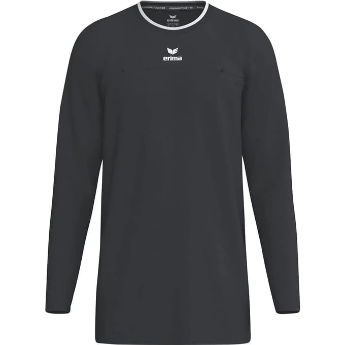 Erima Referee Scheidsrechtersshirt Lange Mouw Heren - Zwart | Maat: M