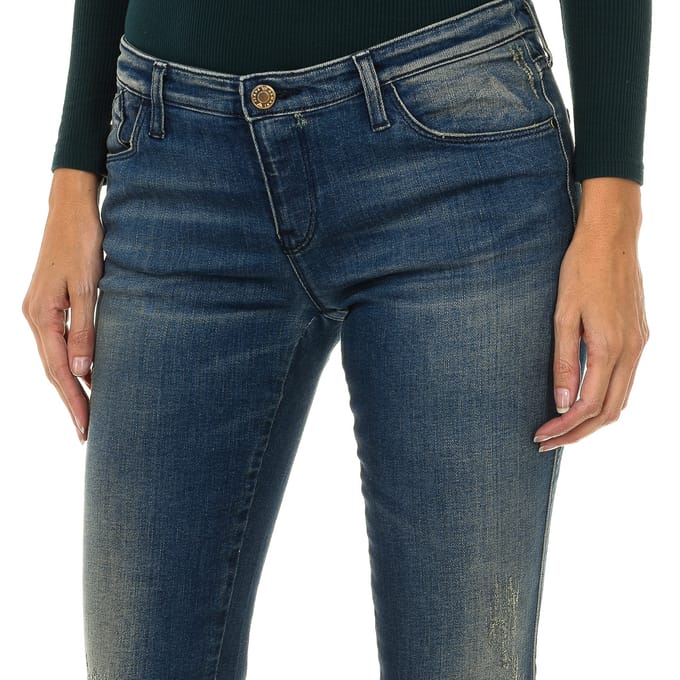 Damesjeans met lange skinny fit 6X5J06-5D06Z