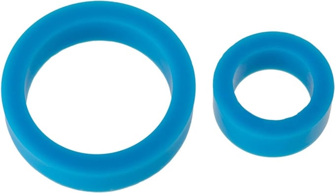 Doc Johnson Silicone Cockring Set blue