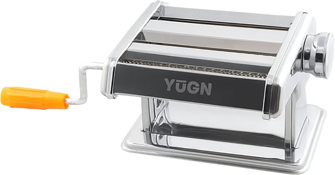 YUGN Pastamachine RVS - Pastamaker met Klem - 6 Dikte Instellingen - Ravioli en Spaghetti