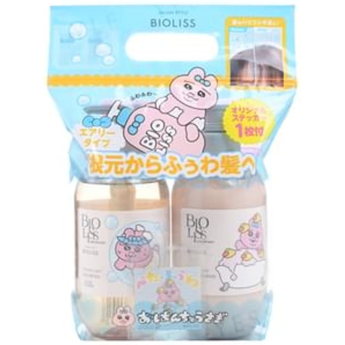 Kose - Opanchu Bioliss Pure Retouch Bouncy Airy Shampoo & Conditioner Set 480ml x 2
