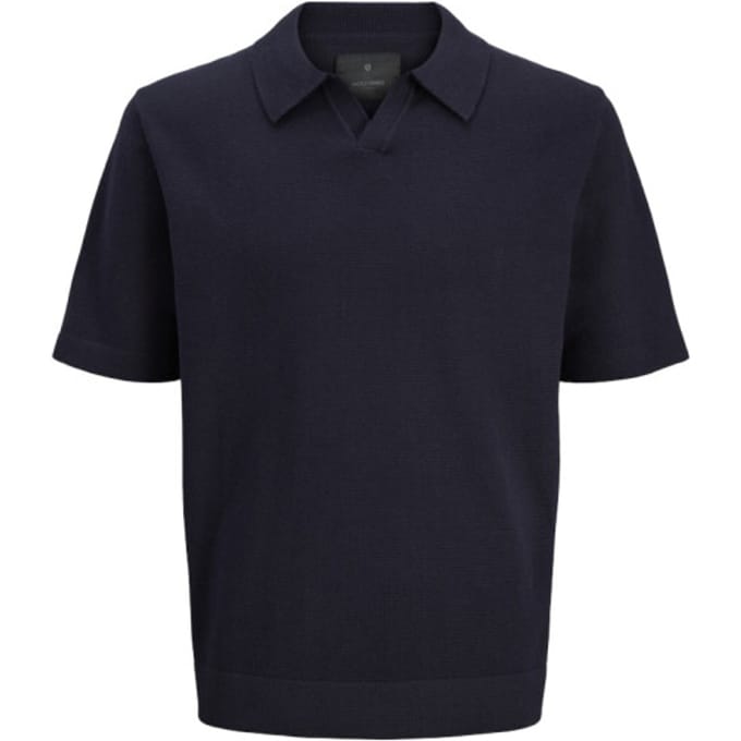 Jack & Jones Poloshirt Jprblamilano Spring Split Neck Ss S 12291030 Night Sky Mannen Maat - M