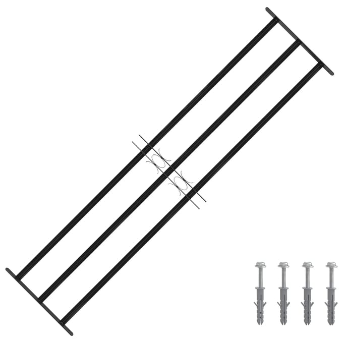 vidaXL - Raam - Beveiligings - Grille - 174 - x - 45 - cm - Gegalvaniseerd - staal