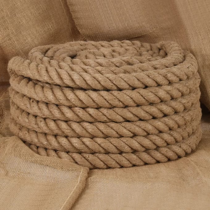 vidaXL - Jute - Touw - 1 - mm - Naturel - 100% - Tossa - jute