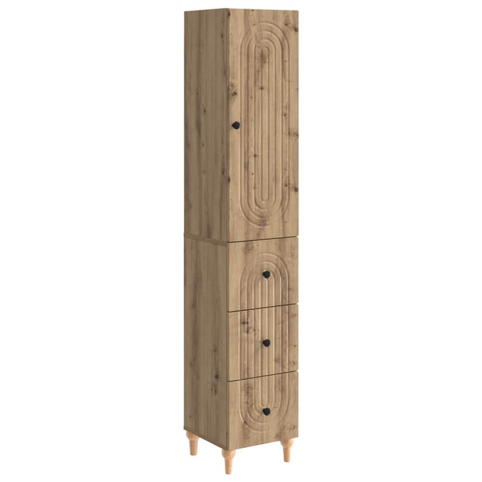 vidaXL - Kast - Set - 2 - st - Bewerkt - hout