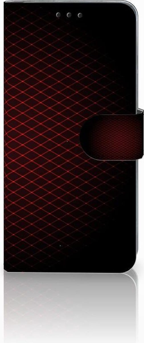 Huawei P30 Pro Telefoon Hoesje Geruit Rood