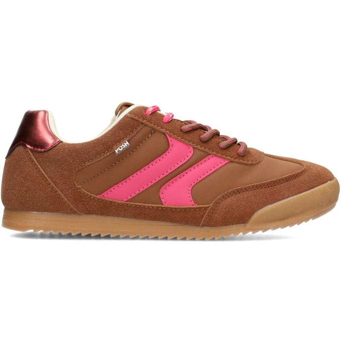 POSH by Poelman SKYE Dames Sneakers - Bruin