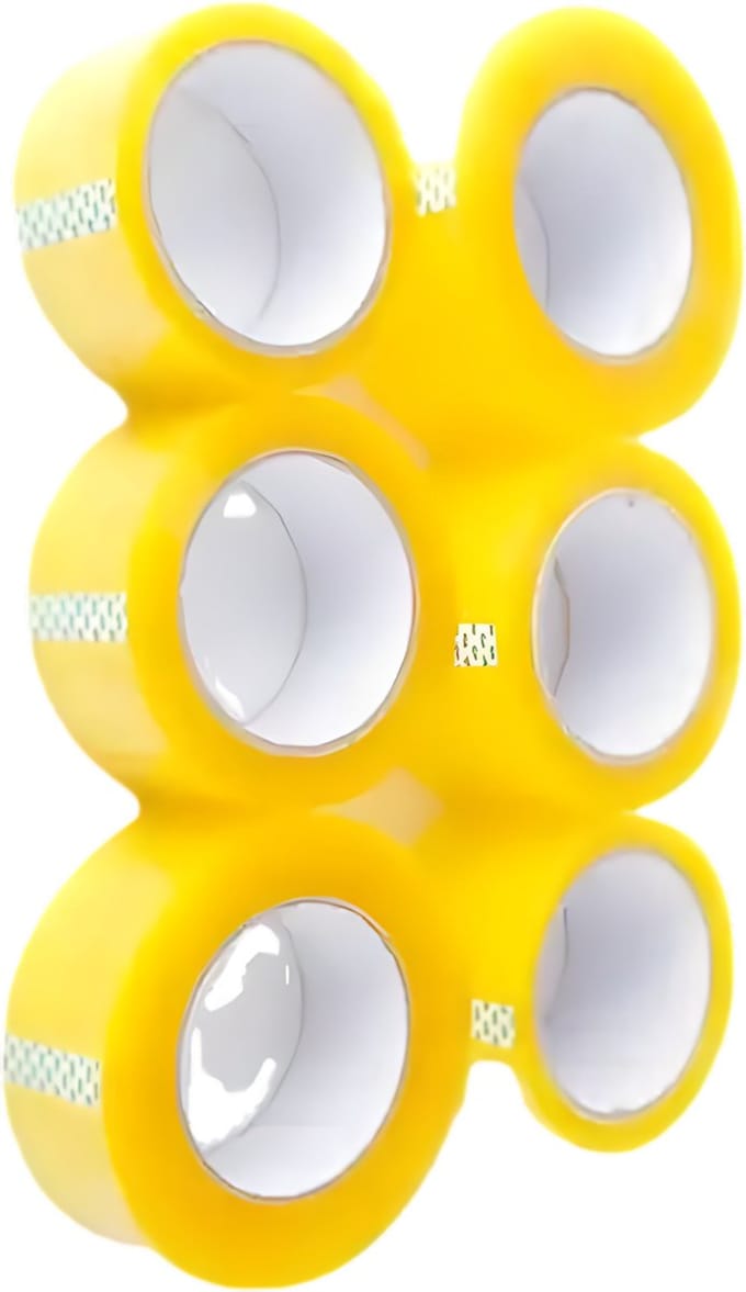 Verpakkingstape - Transparant - 6 Rollen van 50mmx66m PP Plakband voor Dozen
