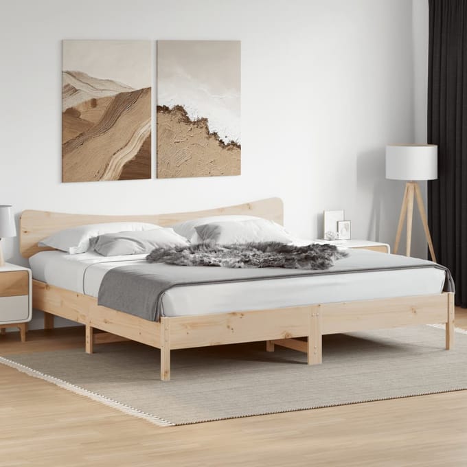 vidaXL - Hoofdbord - 200 - cm - massief - grenenhout