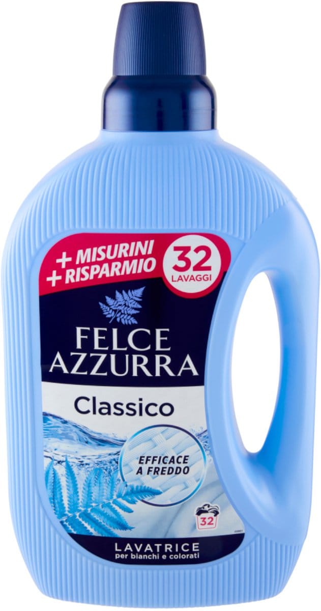 Wasmiddel lavatrice classico 32 wasbeurten 1,59l - felce azzurra