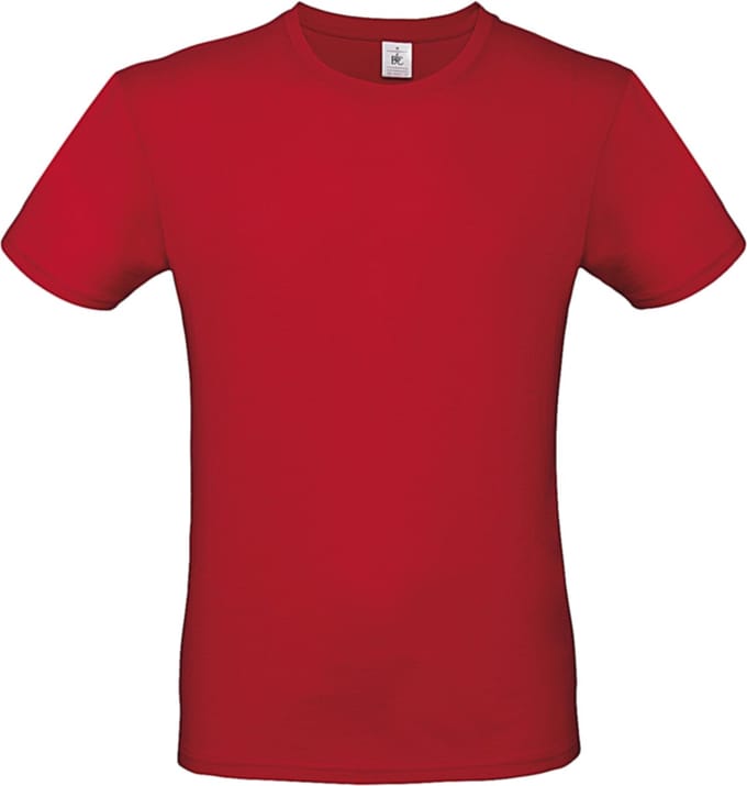Classic E150 T-shirt B&C Collectie Rood Maat XL