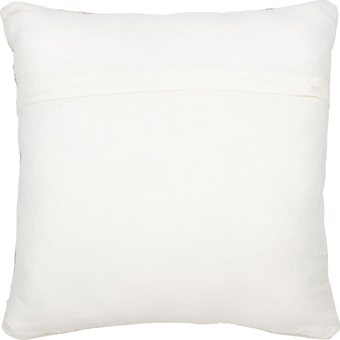 J-Line kussen Etnisch Kruis - wol/katoen - creme/beige