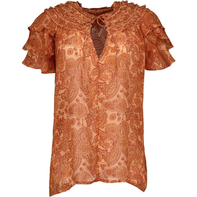 Ibana Thorin Paisley Tops Bruin 302620167