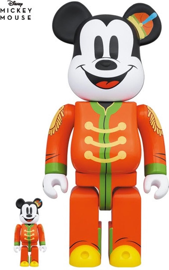 400% & 100% Bearbrick Set - Mickey Mouse (The Band Concert)