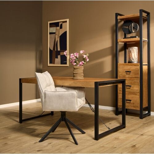 StarFurn Eettafel Boaz Naturel Mangohout 140cm