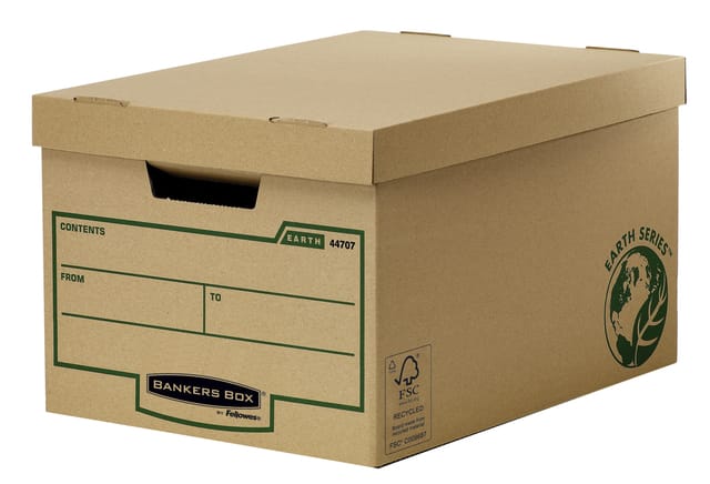 Bankers Box Opbergdoos 4470701 32.5 cm x 26 cm x 44.5 cm Karton (dun) Bruin 10 stuk(s)