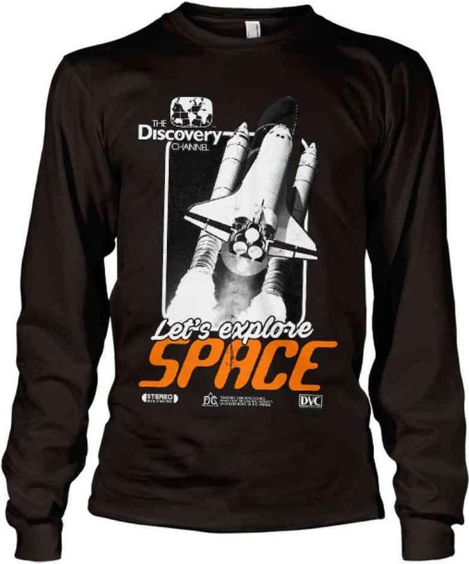 Discovery Channel Longsleeve shirt -2XL- Space Cover Zwart