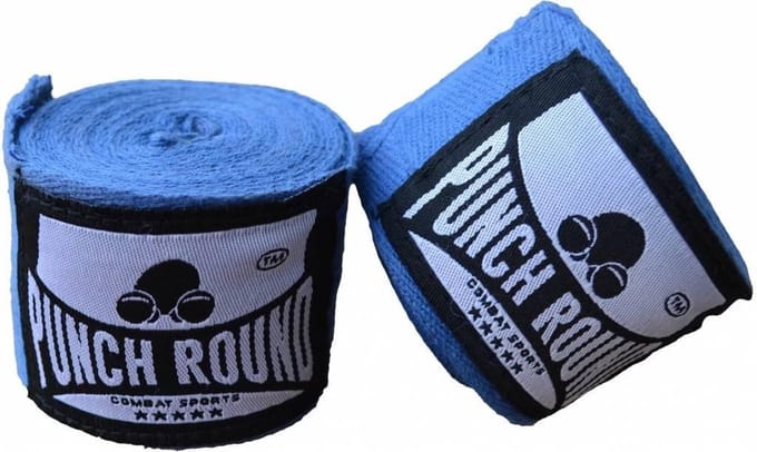Punch Round™ HQ Bandage Blauw Hand Wraps No Stretch 400 cm