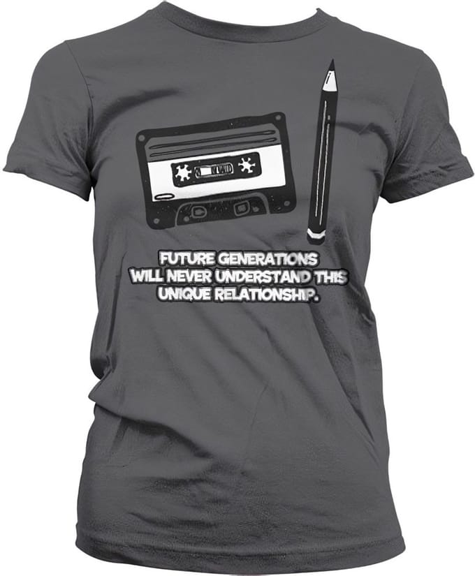 Hybris Unique Relationship Girly T-shirt voor dames, donkergrijs