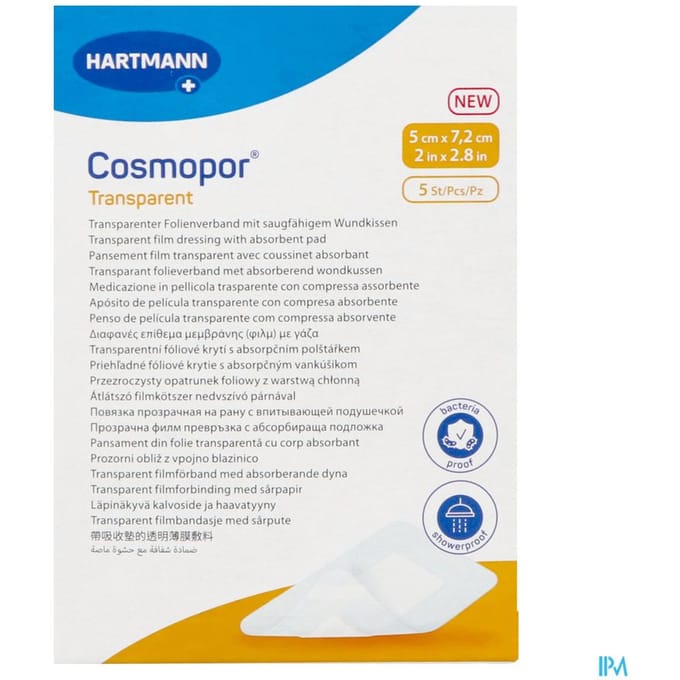 Cosmopor Transparent 5cmx7,2cm 5 9010501