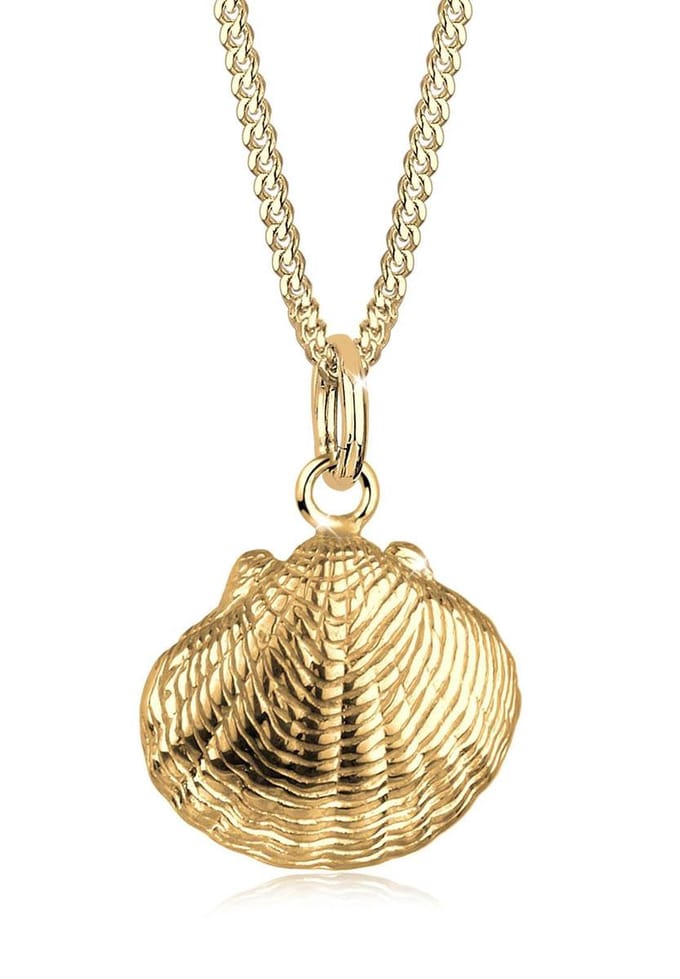 Elli - Halsketting - Dames Shell Hanger Trend in 925 Sterling Zilver - Dames