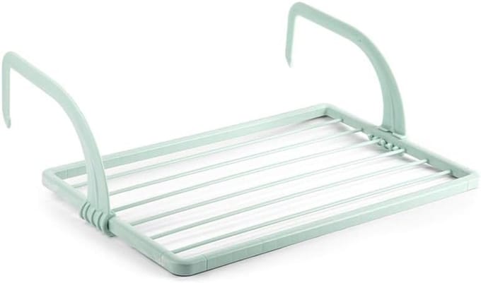 Uittrekbare Droogmolen Groen - Compact Wasrek voor Balkon en Radiator