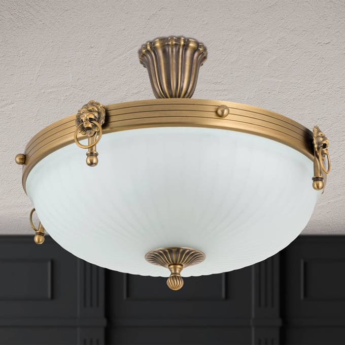 ORION Rocca plafondlamp met afstandhouder, diameter 43cm