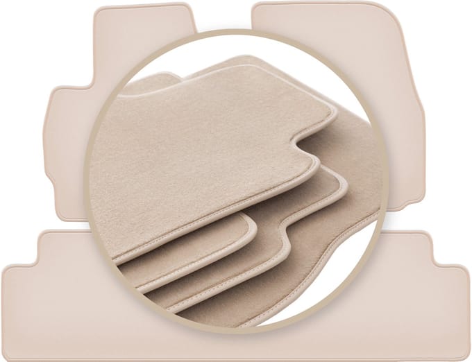 PREMIUM beige vloermatten voor: Mazda Premacy II minivan 2005-2010