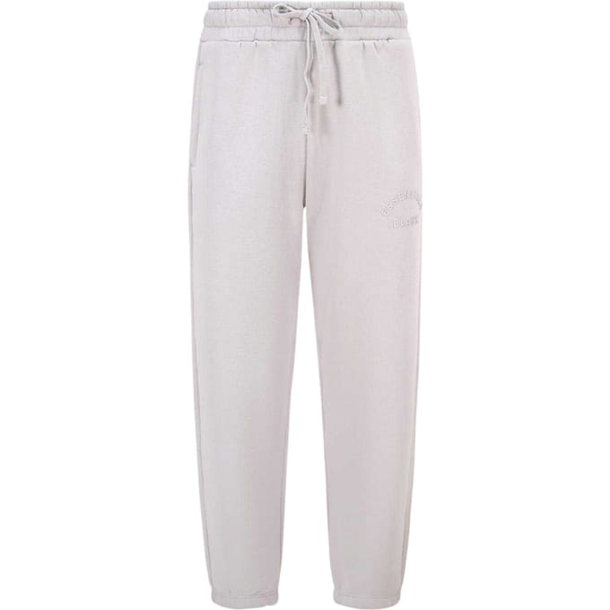 Blank Essentials Joggingbroek voor heren met gebogen logo (Grijs)
