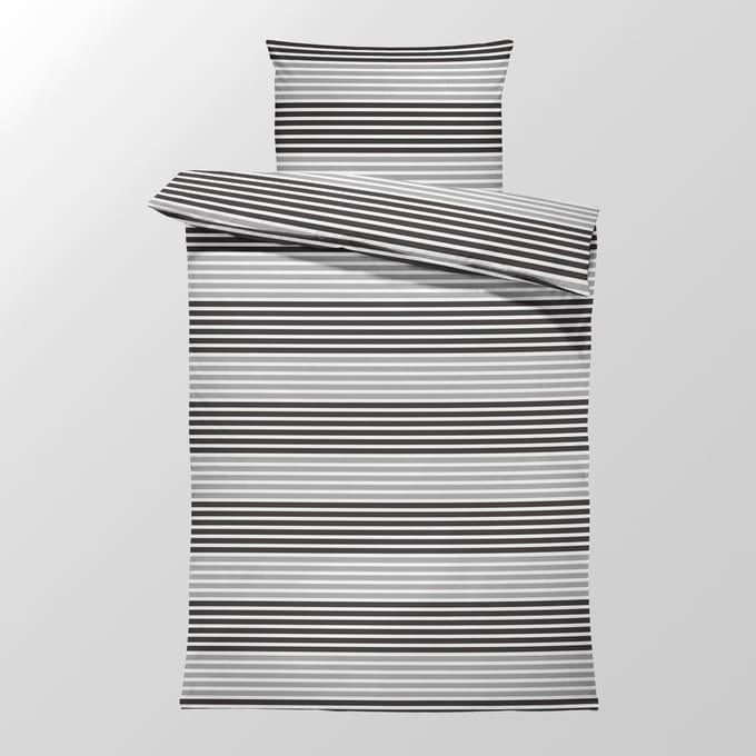 Dekbedovertrek Flanel - Winter - 1 persoon - 140 x 200 cm - Linings Grey DL