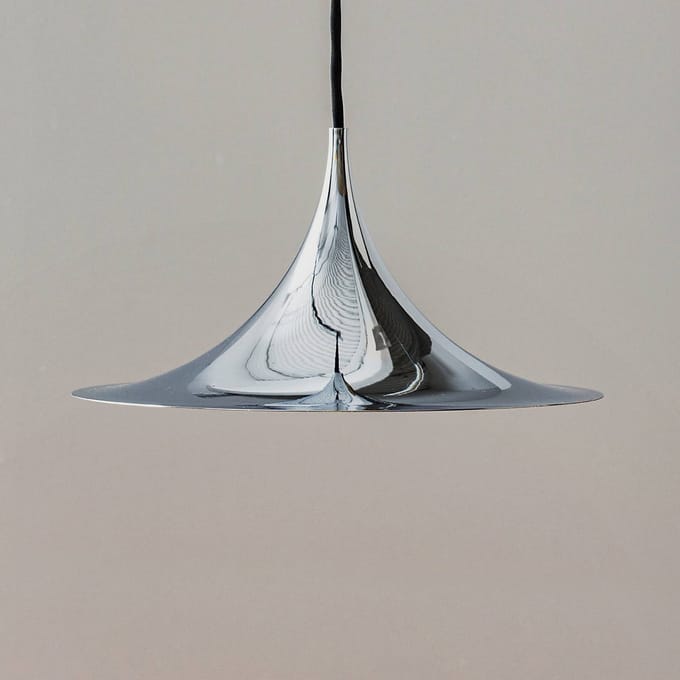 Gubi - Semi Hanglamp - Ø30 cm - chroom - zilver