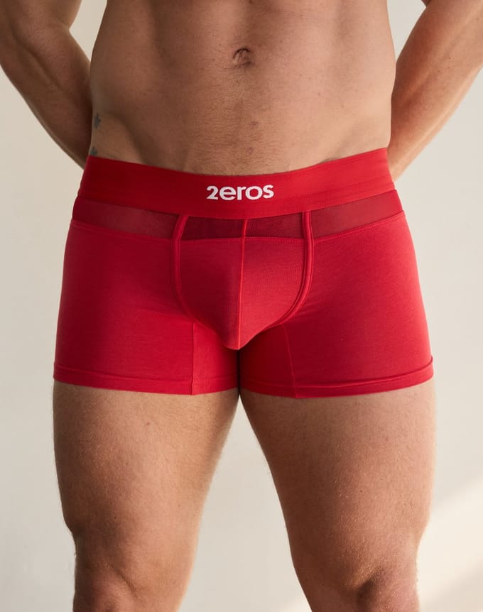 2EROS Morpheus Trunk Red - MAAT L - Heren Ondergoed - Boxershort voor Man - Mannen Boxershort