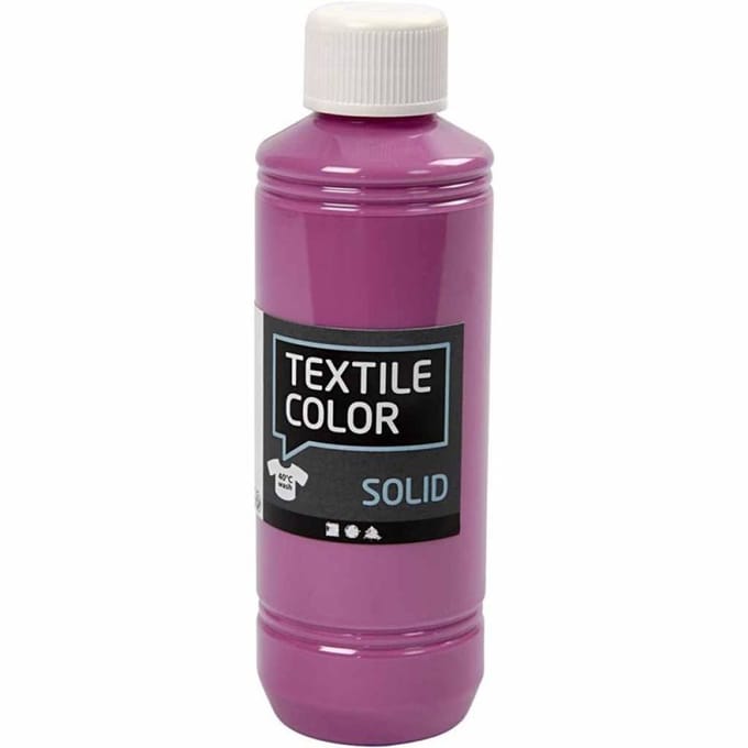 Creotime Textil Solid, fuchsia, dekkend, 250 ml