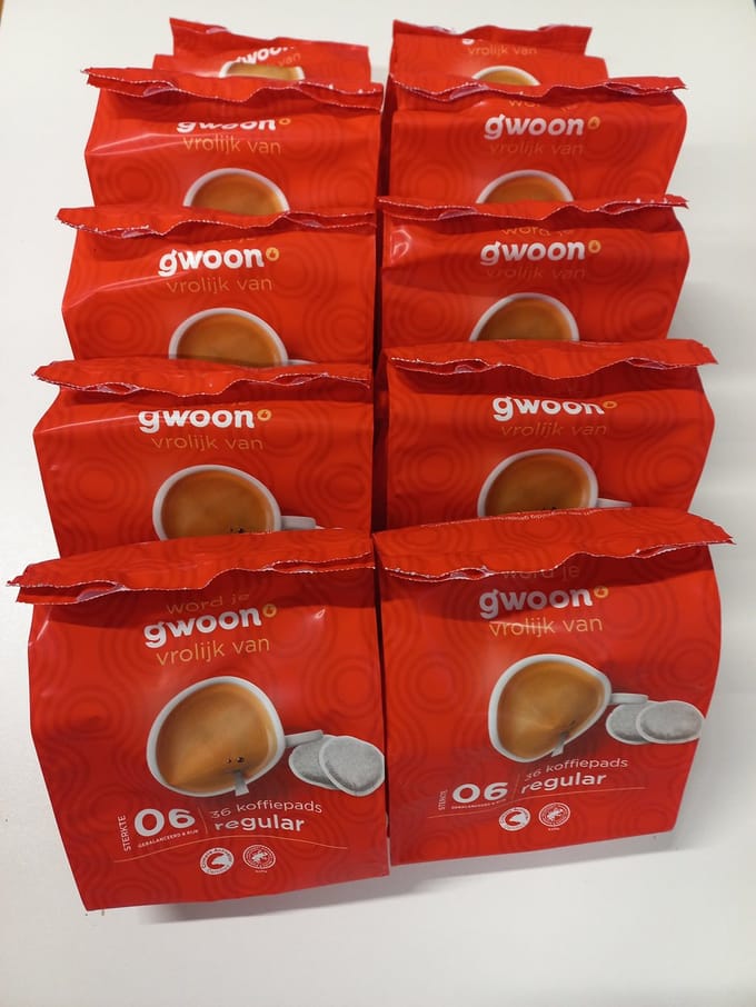 Koffiepads regular classic gwoon - geschikt voor senseo® - multipak 10x 36 stuks