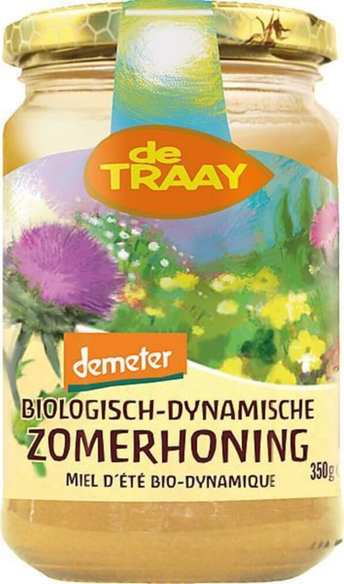 Traay Bloemenhoning creme bio-dynamisch demeter bio 350 Gram