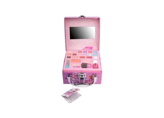 Create it! Make-Up koffer klein paars Opmaken en sieraden