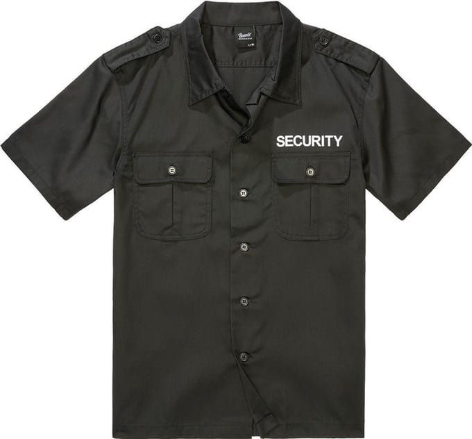 Brandit - Security US Overhemd - L - Zwart