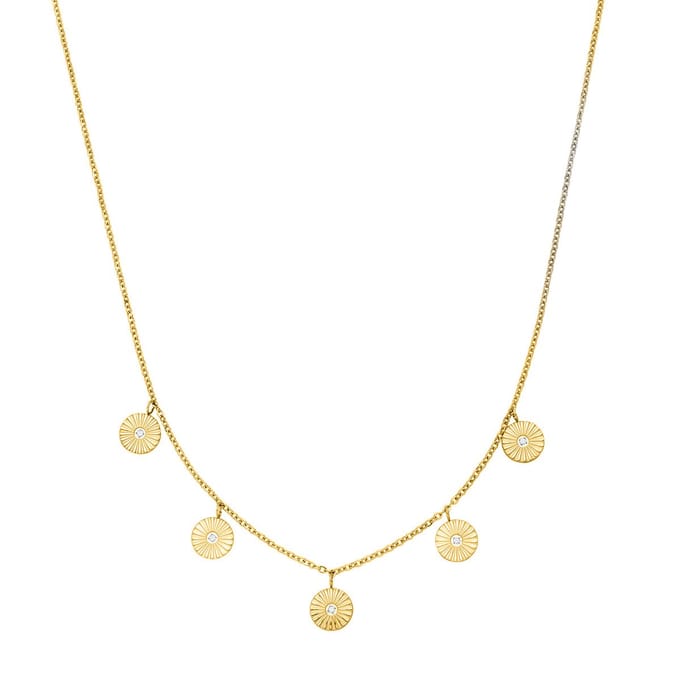 Victorious Dames Ketting - Goud - Model: Flowera